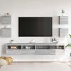 vidaXL TV-Wandschr&auml;nke 4 Stk. Grau Sonoma 30,5x30x30 cm