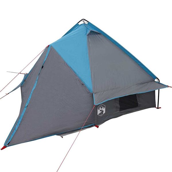 vidaXL Teepee Zelt mit Dach Blau und Grau 490 x 410 x 210 cm