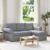 vidaXL Sofa 160cm Hellgrau Metall
