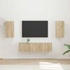 vidaXL TV-Schrankset 4 pcs Sonoma-Eiche Holzwerkstoff