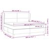 vidaXL Boxspringbett mit Matratze Dunkelgr&uuml;n 200x200 cm Samt