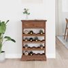 vidaXL Weinregal Massives Mahagoni Holz