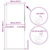vidaXL Duschrollo 100x240 cm Stoffbreite 96 cm