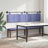 vidaXL H&auml;ngevorderseite Wandmontiert Jeans blau 210 x 55 x 5 cm Stoff