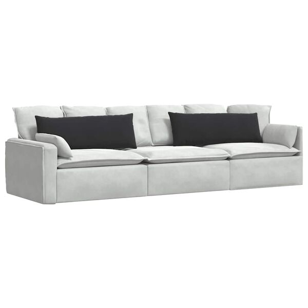 vidaXL Sofakissen 2 St&uuml;ck Schwarz 120 x 40 cm Cordstoff