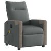 vidaXL Massagesessel Elektrisch Dunkelgrau Stoff