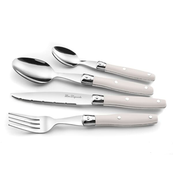 Lou Laguiole 24-tlg. Besteck-Set Comptoir Creme