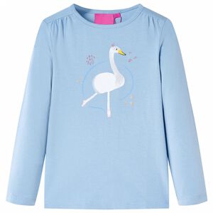 vidaXL Kinder-Langarmshirt Hellblau 140