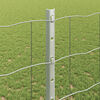 vidaXL Zaun mit Pfosten Silber 1,2 x 25 m Stahl