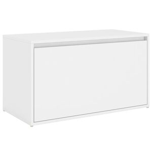 vidaXL Flurbank 80x40x45 cm Wei&szlig; Holzwerkstoff