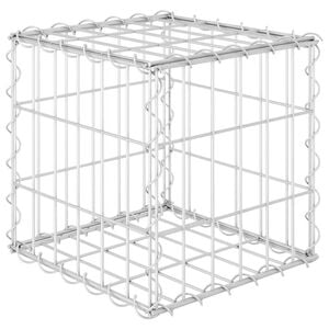 vidaXL W&uuml;rfel-Gabionen-Hochbeet Stahldraht 30x30x30 cm