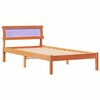 vidaXL Bettrahmen Wachsbraun 80 x 200 cm Massives Kiefernholz