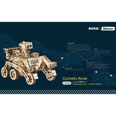 Robotime Solarbetriebenes Auto Modellbausatz Curiosity Rover