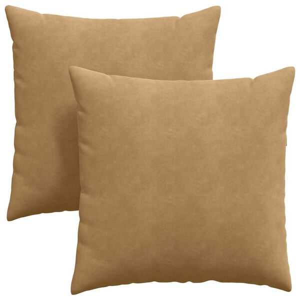 vidaXL Sofakissen 2 St&uuml;ck Braun 80 x 80 cm Cordstoff