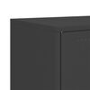 vidaXL Highboard Schwarz 100,5x39x107 cm Stahl