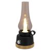 Eurotrail LED-Campinglampe Wind Bambus Schwarz