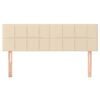 vidaXL Kopfteile 2 Stk. Creme 72x5x78/88 cm Stoff