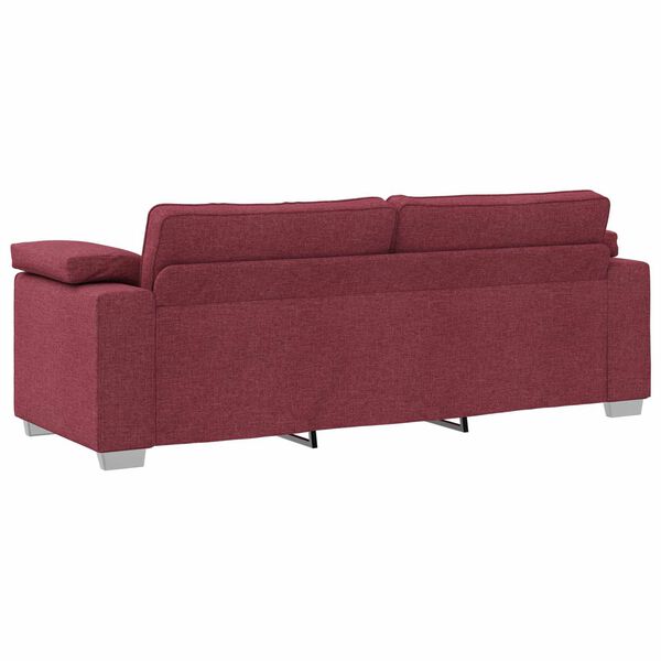 vidaXL Sofa 178cm Weinrot Stoff
