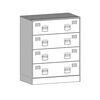vidaXL Sideboard Schwarz 67x39x83 cm Stahl