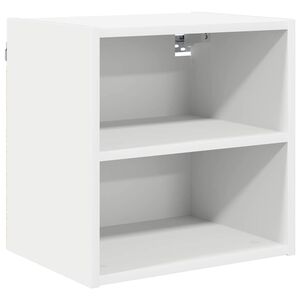 vidaXL H&auml;ngeschrank mit Speicher Wei&szlig; 40 x 29,5 x 40 cm Holzwerkstoff