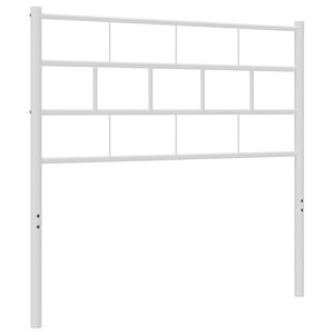 vidaXL Ersatz-Kopfteil Metall Wei&szlig; 75 cm
