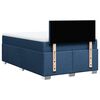 vidaXL Boxspringbett mit Matratze Blau 120x200 cm Stoff