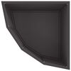 vidaXL Eckpflanzer Schwarz 45 x 45 x 35 cm Stahl