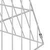 vidaXL H&uuml;hnerk&auml;fig Silber 430 x 55 x 55 cm Verzinkter Stahl