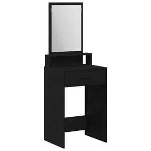 vidaXL Schminktisch Schwarz Eichen-Optik 50 x 41 x 140 cm