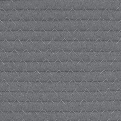 vidaXL Aufbewahrungskorb Grau und Weiß Ø38x46 cm Baumwolle