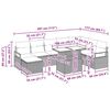 vidaXL Garten-Sofa-Set mit Speicher 9 pcs Beige Poly Rattan