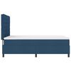 vidaXL Boxspringbett mit Matratze mit Kopfteil Blau 140 x 200 cm Stoff