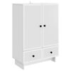 vidaXL Sideboard Wei&szlig; 66 x 34,5 x 95 cm Holzwerkstoff
