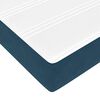 vidaXL Ottoman-Bett mit Matratzen Dunkelblau 200x200 cm Samt