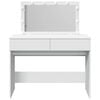vidaXL Schminktisch mit LED-Beleuchtung Weiß 100x40x120 cm