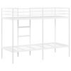 vidaXL Etagenbett ohne Matratze Wei&szlig; 80x200 cm Stahl