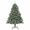vidaXL K&uuml;nstlicher Weihnachtsbaum mit 300 LEDs mit St&auml;nder Gr&uuml;n 240 cm
