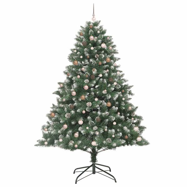 vidaXL K&uuml;nstlicher Weihnachtsbaum mit 300 LEDs mit St&auml;nder Gr&uuml;n 240 cm