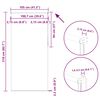vidaXL Verdunkelungsrollo Kaffeebraun 105x210 cm Stoffbreite 100,7 cm