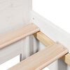 vidaXL Massivholzbett ohne Matratze Wei&szlig; 75x190 cm Kiefernholz