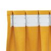 vidaXL Verdunkelungsvorh&auml;nge 2 pcs Senfgelb 140 x 175 cm Samt
