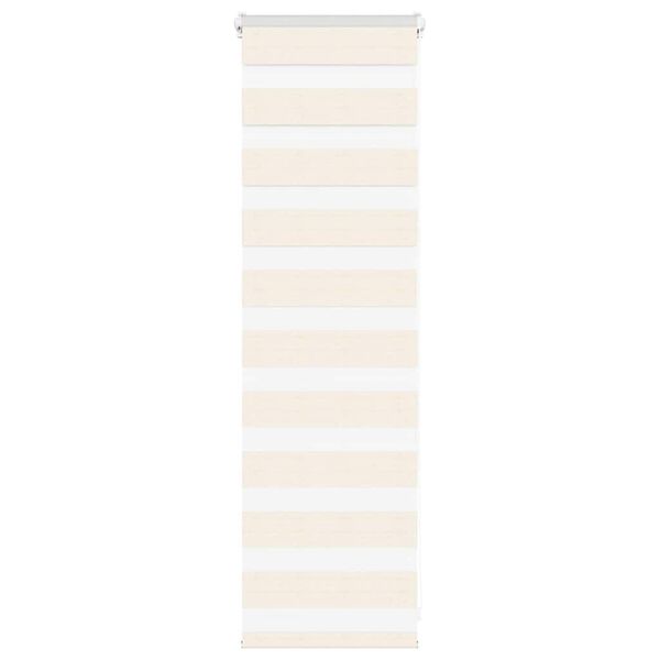 vidaXL Zebrarollo Marmorbeige 45x100 cm Stoffbreite 40,9 cm Polyester