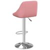 vidaXL Barhocker 2 Stk. Rosa Samt