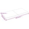 vidaXL Waschtischplatte Hellbraun 120x60x(2-4) cm Massivholz Behandelt