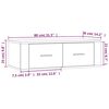 vidaXL TV-Wandschrank Wei&szlig; 80x36x25 cm Holzwerkstoff