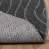 vidaXL Bereichsteppiche Rund HUARTE Anthrazit &Oslash; 160 CM Polyester