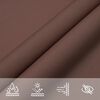 vidaXL Sonnensegel Oxford-Gewebe Rechteckig 2,5x3,5 m Braun