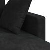 vidaXL Sofa Schwarz 198 x 134 x 80 cm Samt
