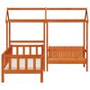 vidaXL Tagesbett Set 3 pcs Wachsbraun Massives Kiefernholz