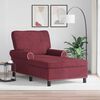 vidaXL Lounge-Liege mit Kissen Weinrot 91 x 157 x 91 cm Stoff